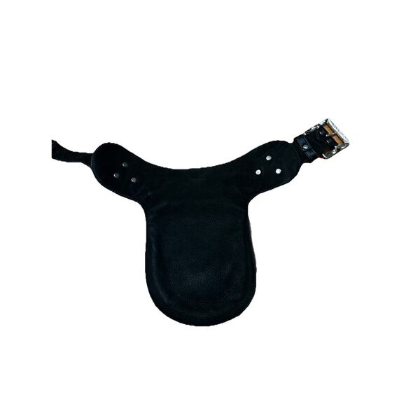 Black Leather Crossbody Bag - Picture 9 of 10